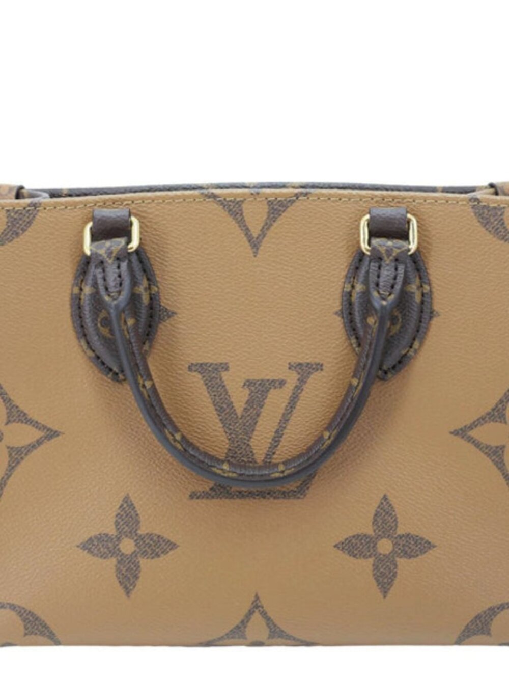 Louis Vuitton  Onthego PM Giant Monogram Reverse Canvas Shoulder Bag Brown